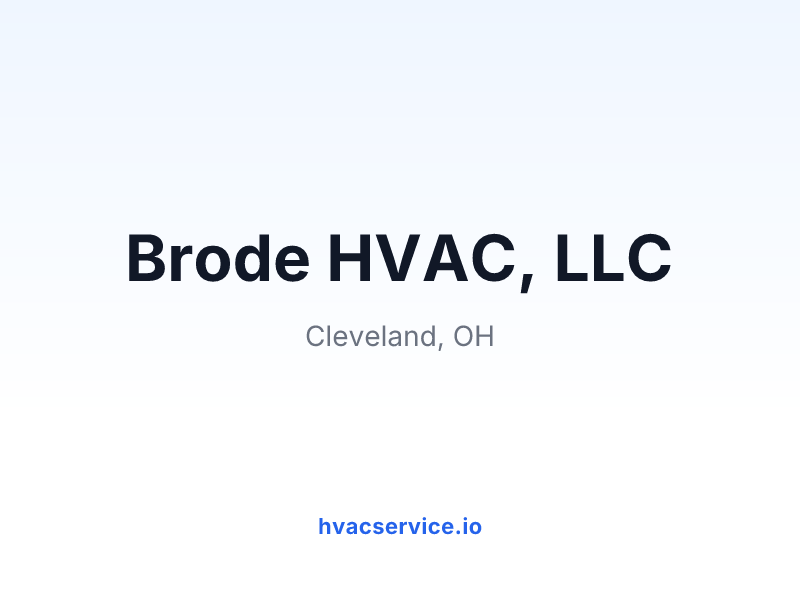 Brode HVAC, LLC