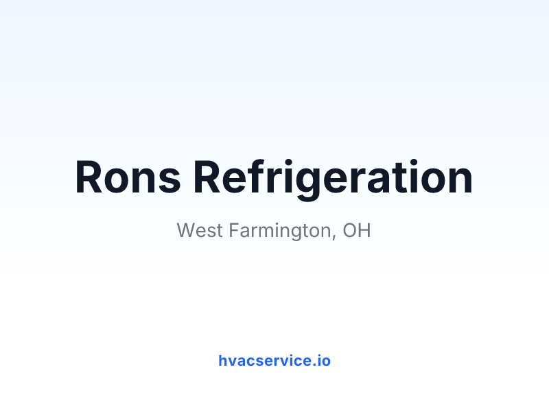 Rons Refrigeration