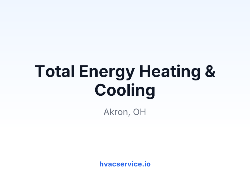Total Energy Heating & Cooling