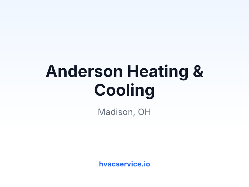Anderson Heating & Cooling