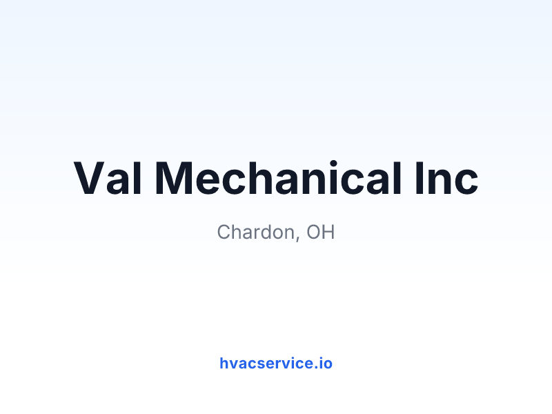 Val Mechanical Inc
