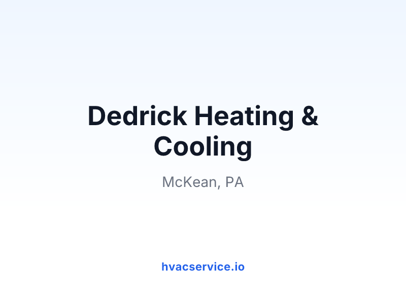 Dedrick Heating & Cooling