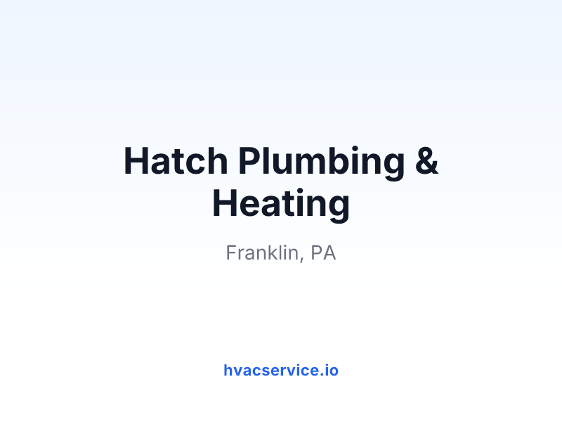 Hatch Plumbing & Heating