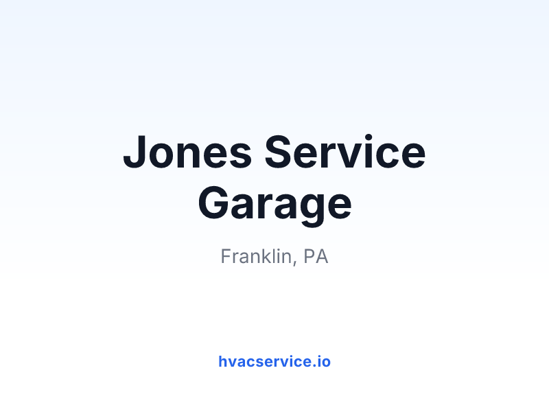 Jones Service Garage