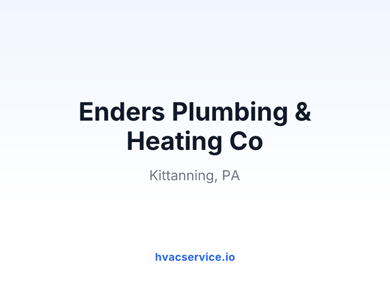 Enders Plumbing & Heating Co