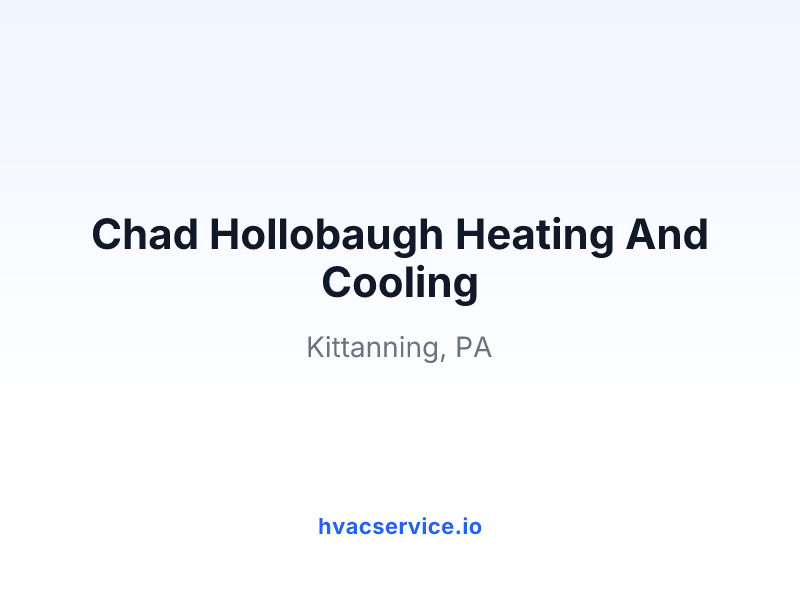 Chad Hollobaugh Heating And Cooling