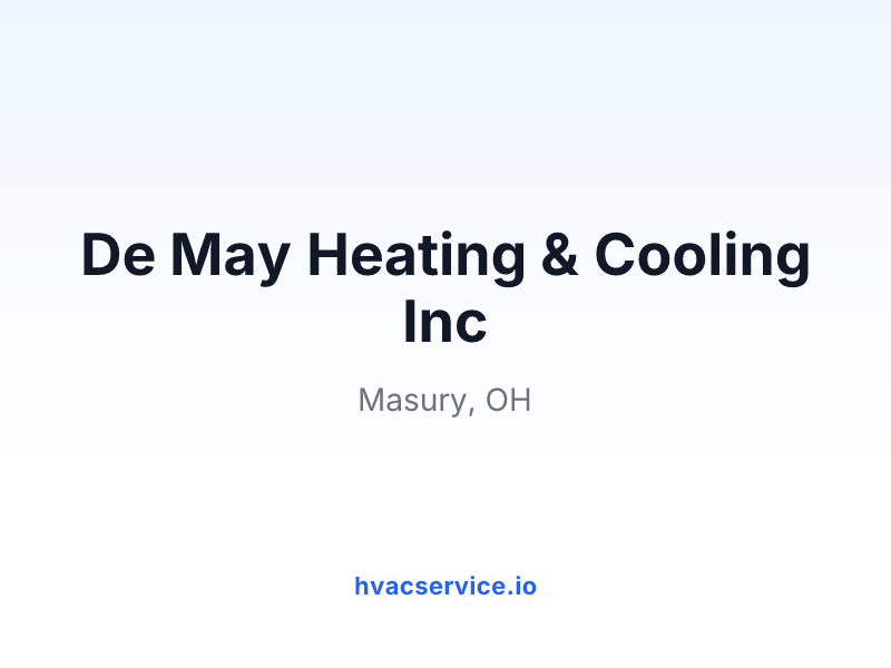 De May Heating & Cooling Inc