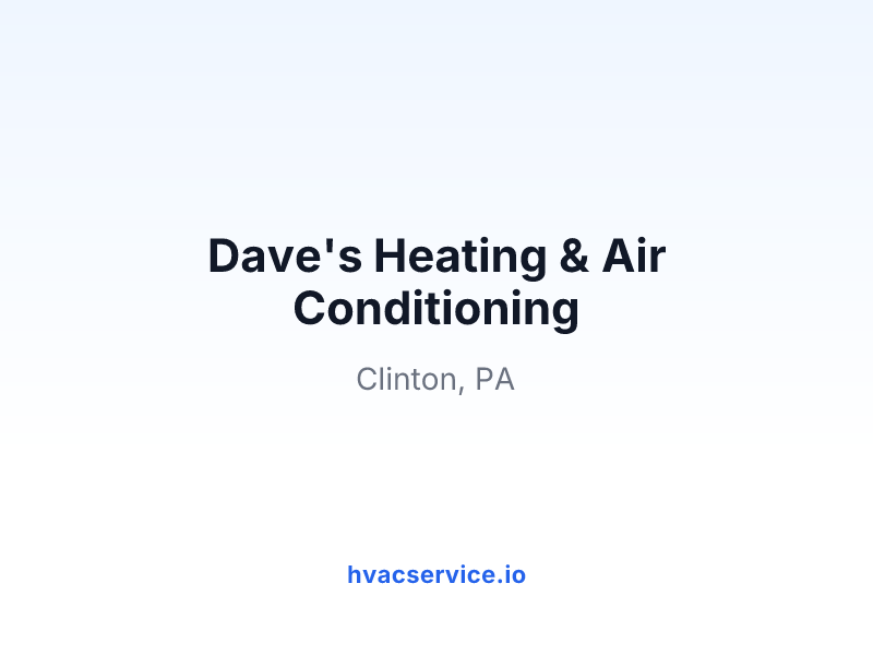 Dave's Heating & Air Conditioning