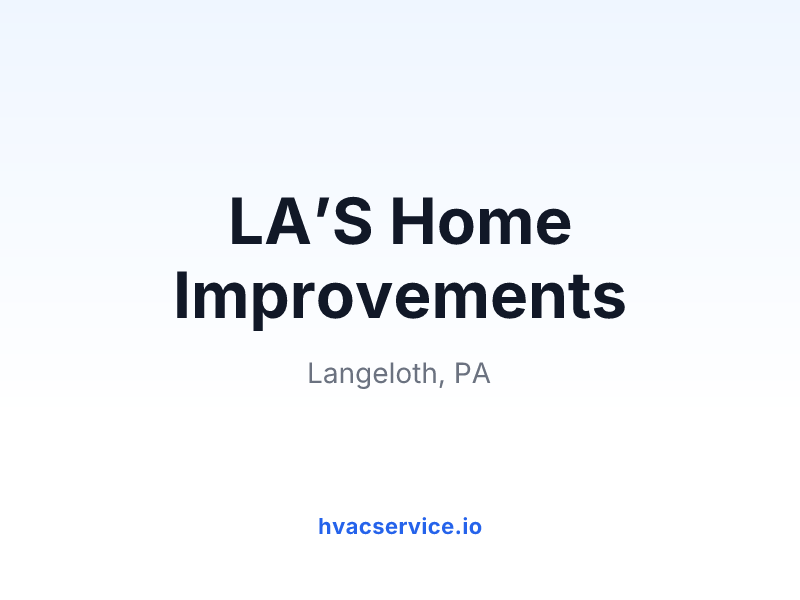 LA’S Home Improvements