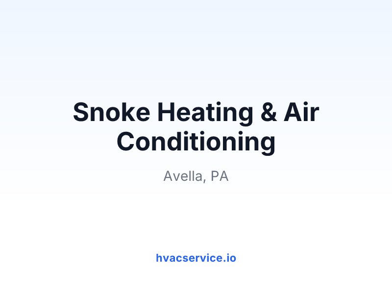 Snoke Heating & Air Conditioning
