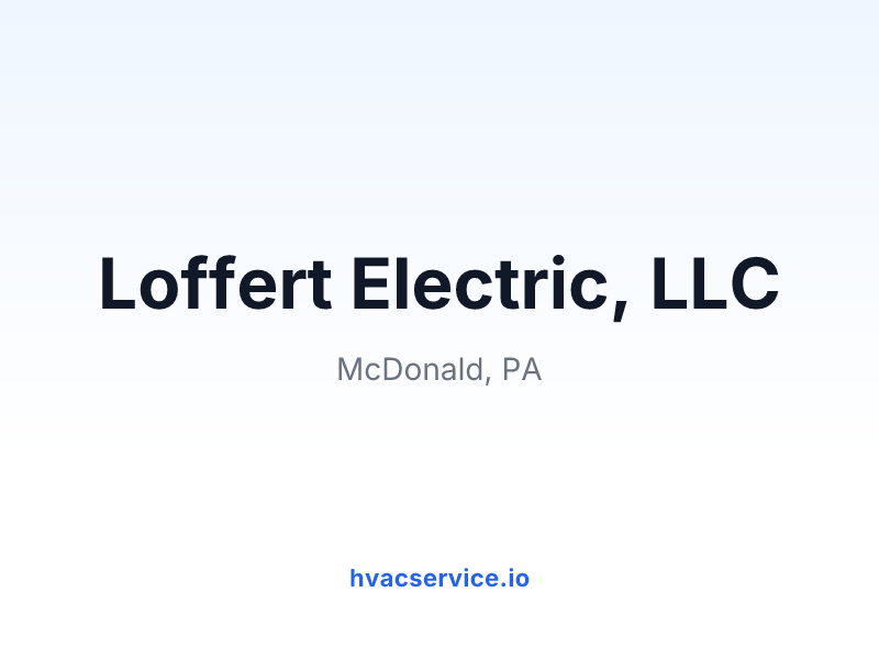 Loffert Electric, LLC
