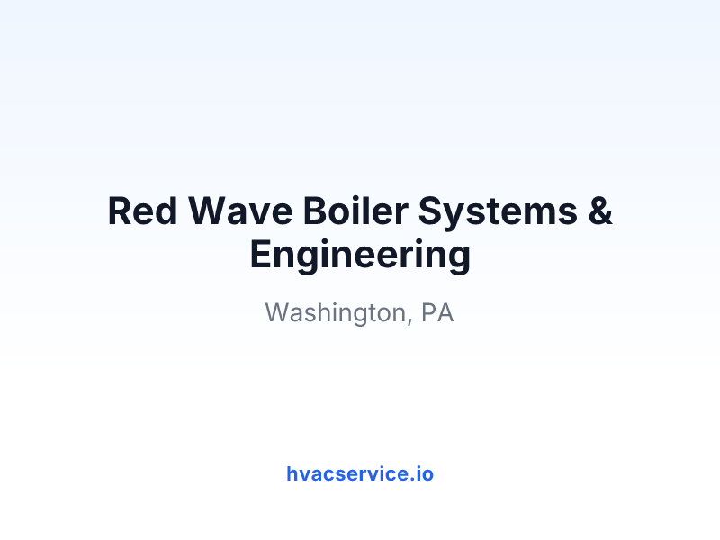 Red Wave Boiler Systems & Engineering