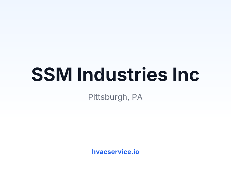 SSM Industries Inc