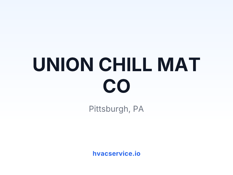 UNION CHILL MAT CO