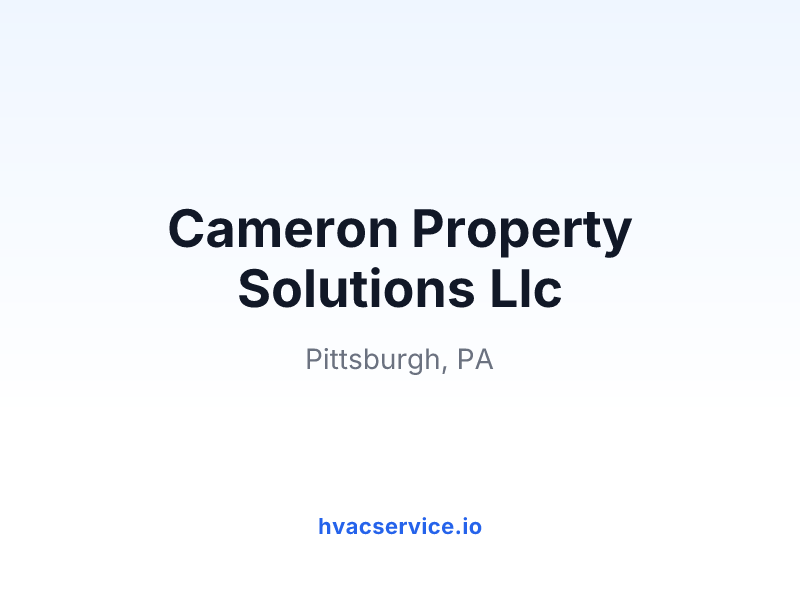 Cameron Property Solutions Llc