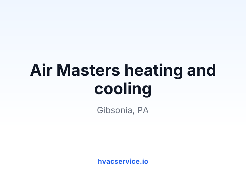 Air Masters heating and cooling