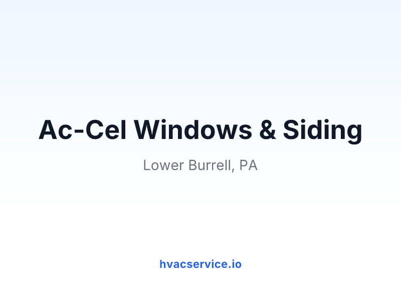 Ac-Cel Windows & Siding