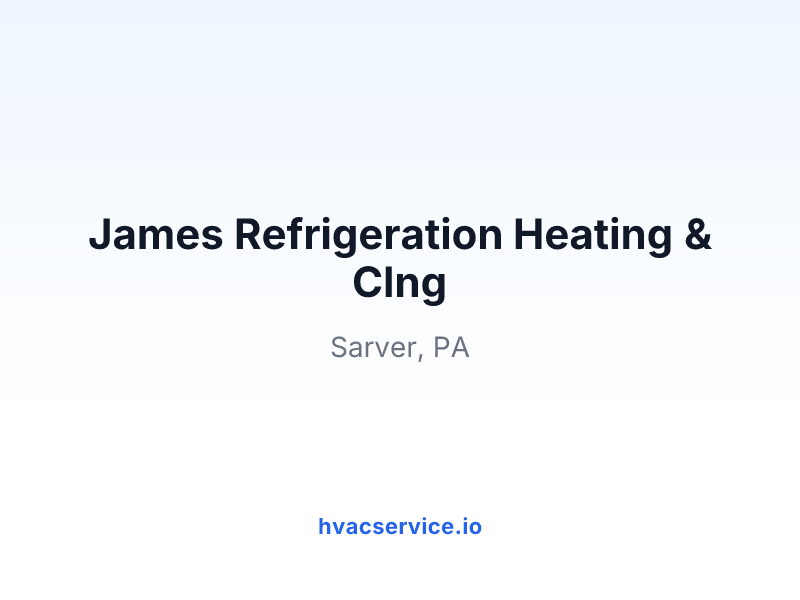 James Refrigeration Heating & Clng
