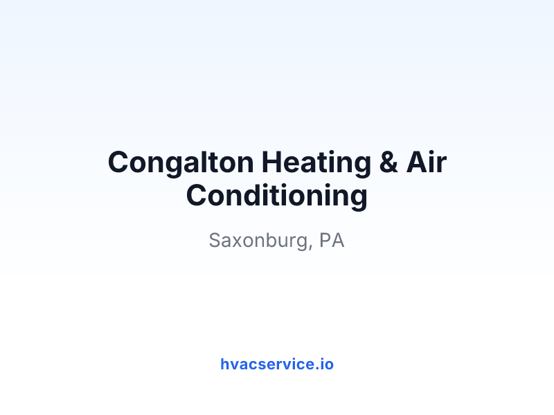 Congalton Heating & Air Conditioning