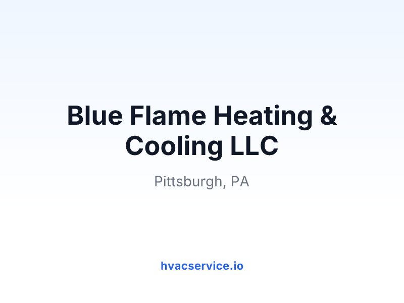 Blue Flame Heating & Cooling LLC