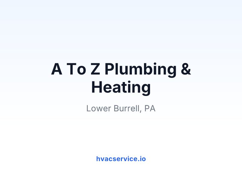 A To Z Plumbing & Heating