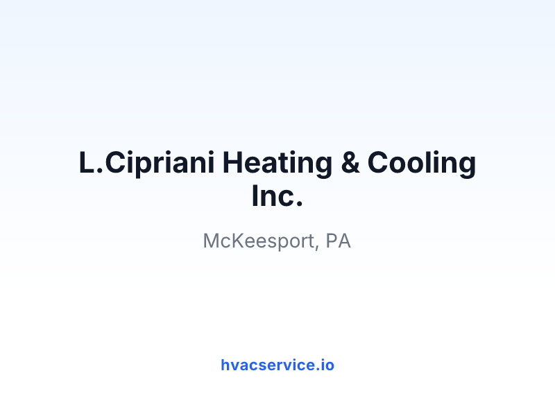 L.Cipriani Heating & Cooling Inc.