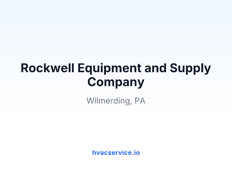 Rockwell Equipment and Supply Company