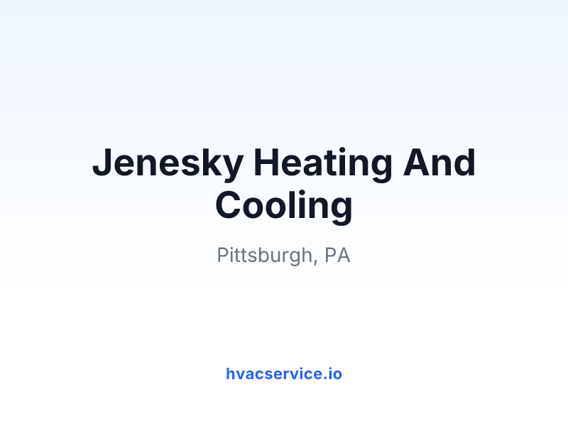 Jenesky Heating And Cooling