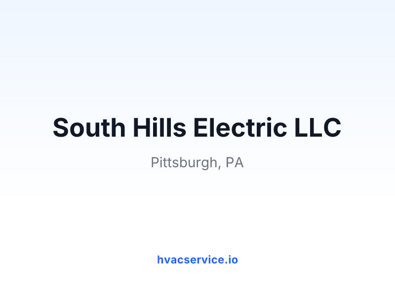 South Hills Electric LLC