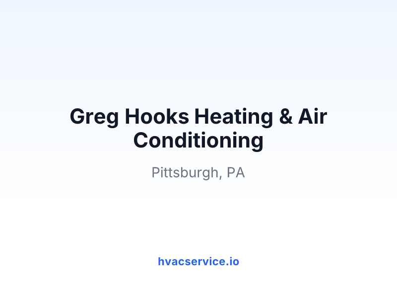 Greg Hooks Heating & Air Conditioning