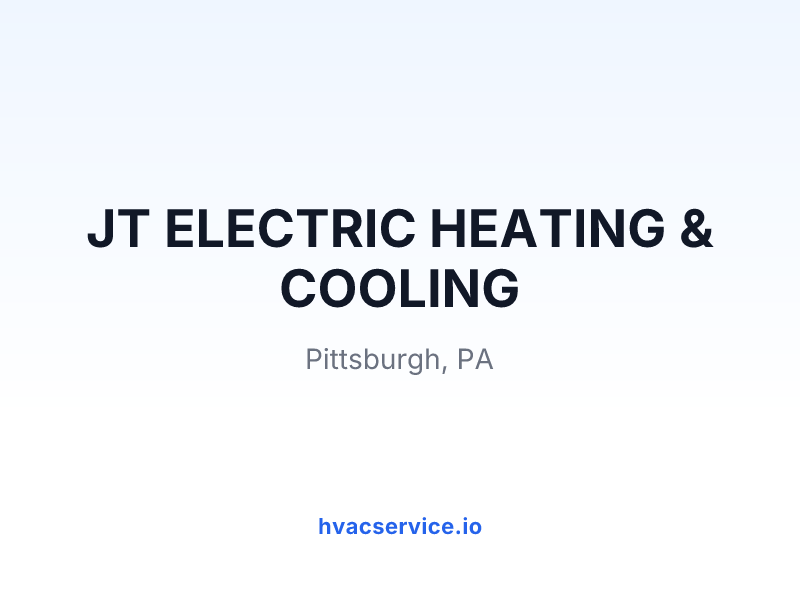 JT ELECTRIC HEATING & COOLING