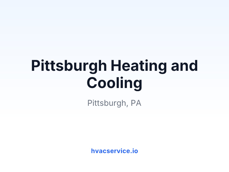 Pittsburgh Heating and Cooling