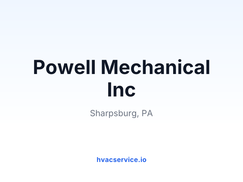 Powell Mechanical Inc