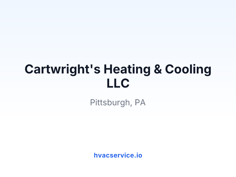 Cartwright's Heating & Cooling LLC