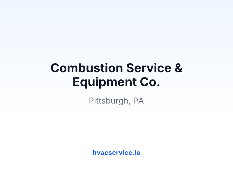 Combustion Service & Equipment Co.