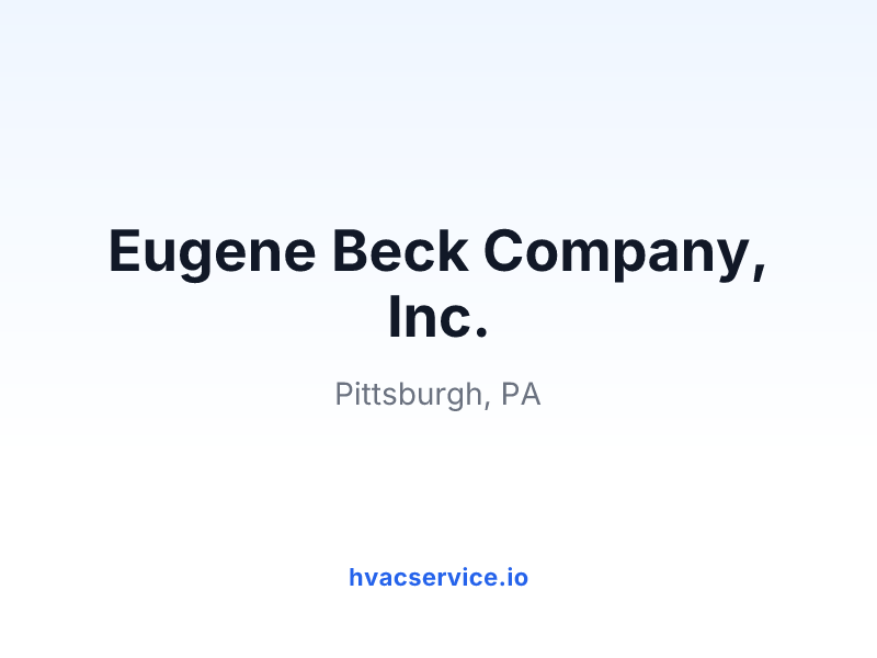 Eugene Beck Company, Inc.