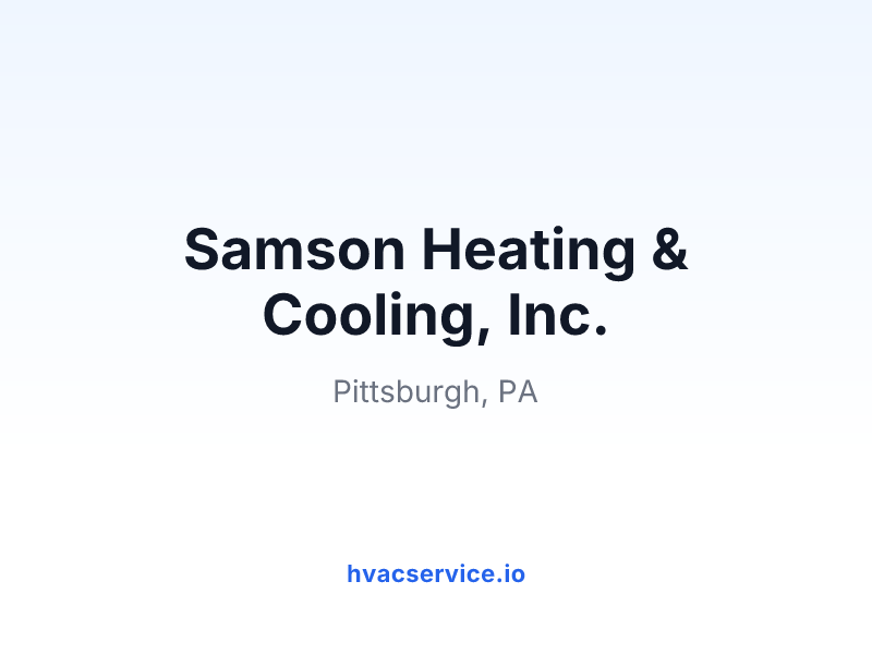 Samson Heating & Cooling, Inc.