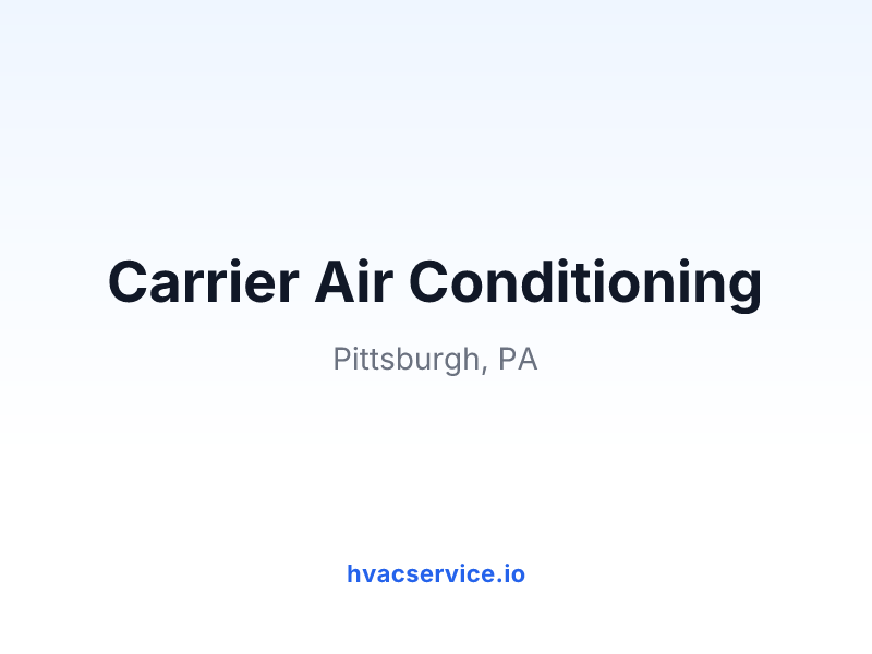 Carrier Air Conditioning