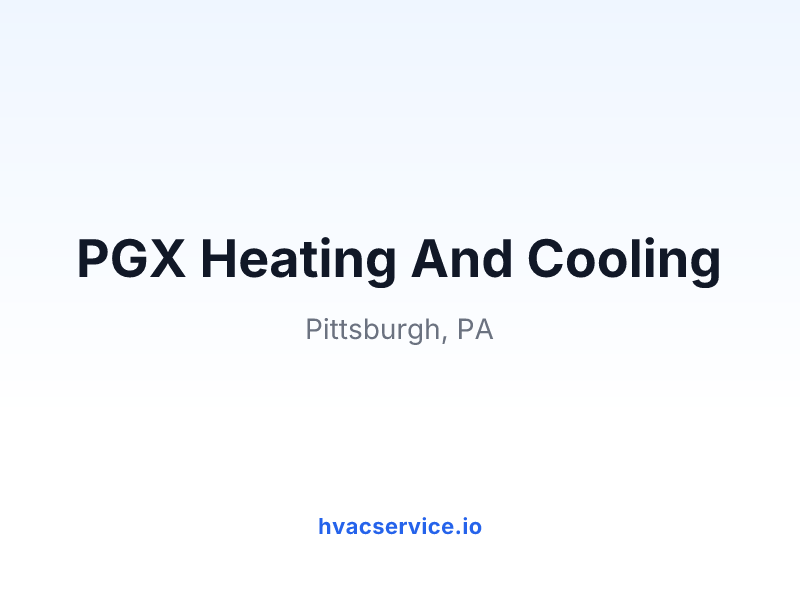 PGX Heating And Cooling