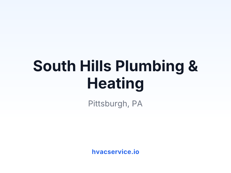 South Hills Plumbing & Heating