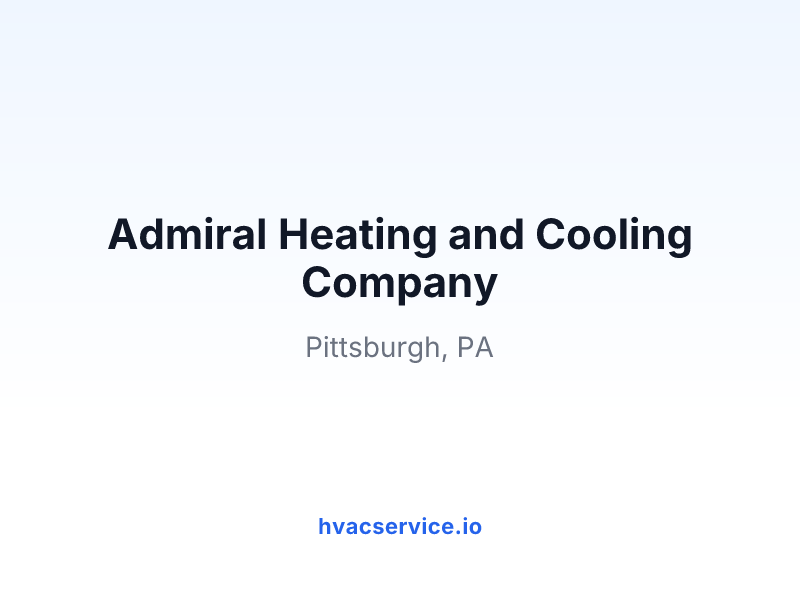 Admiral Heating and Cooling Company
