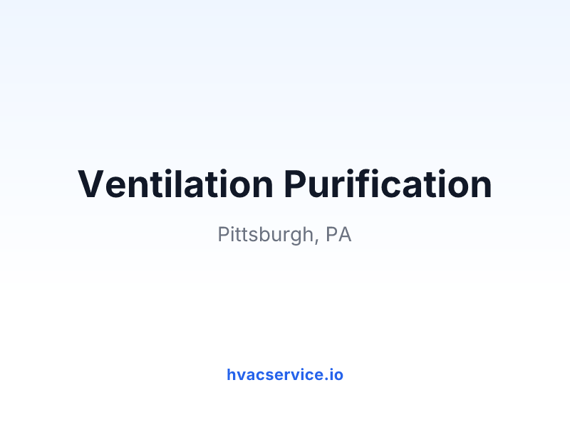 Ventilation Purification