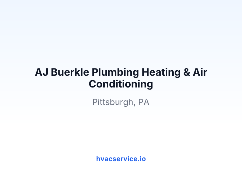 AJ Buerkle Plumbing Heating & Air Conditioning