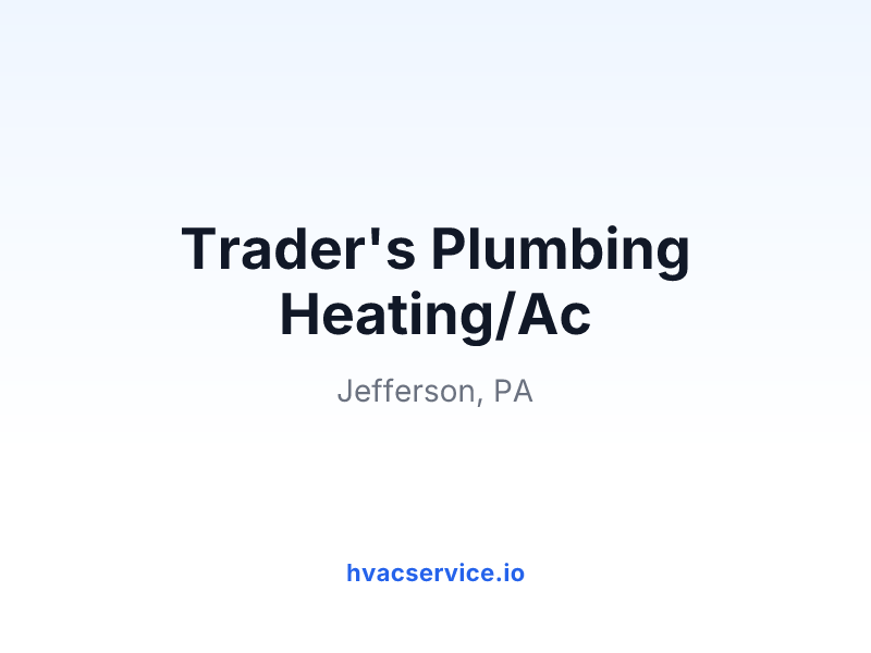 Trader's Plumbing Heating/Ac
