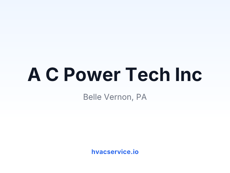 A C Power Tech Inc