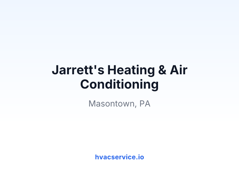 Jarrett's Heating & Air Conditioning