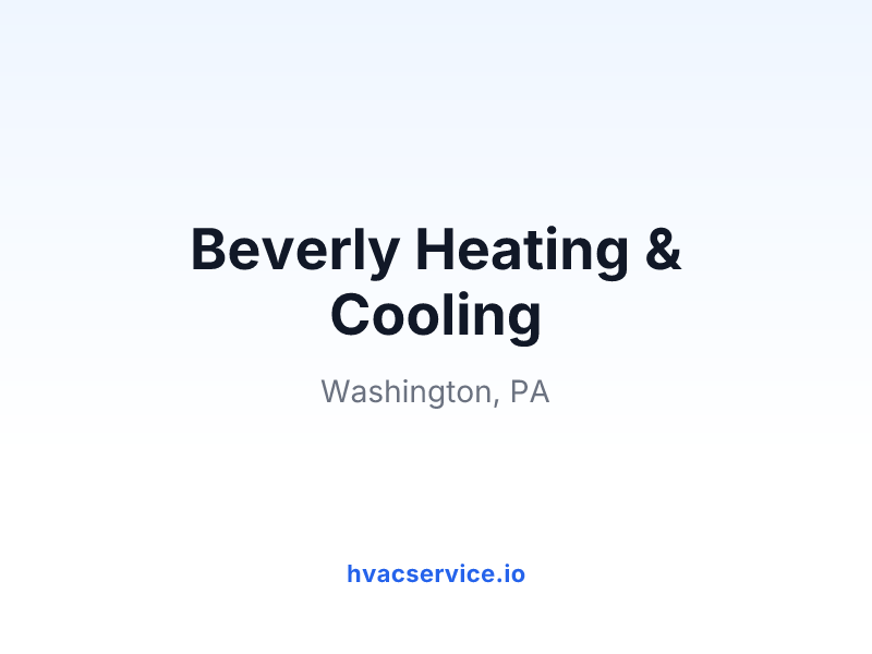Beverly Heating & Cooling