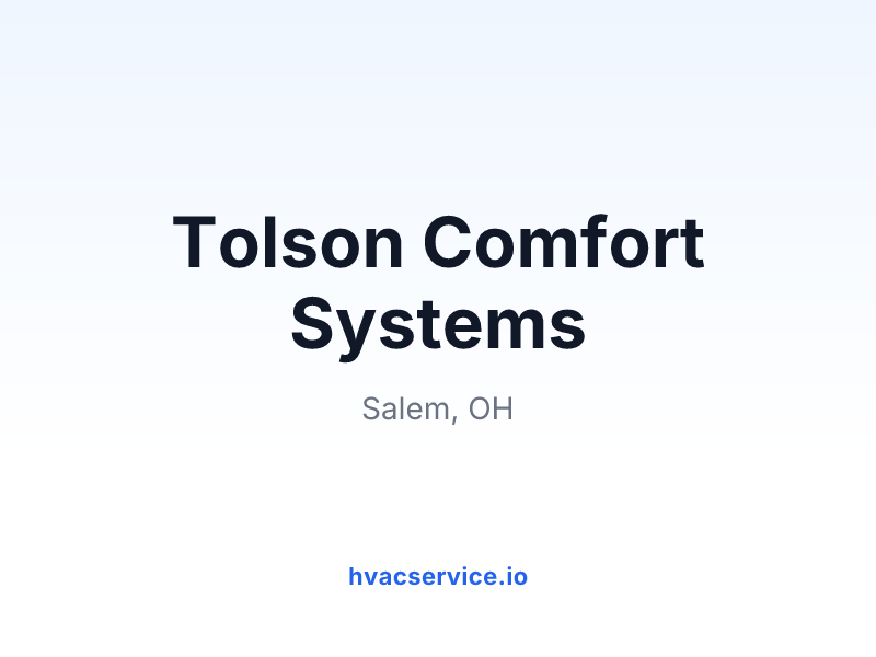 Tolson Comfort Systems