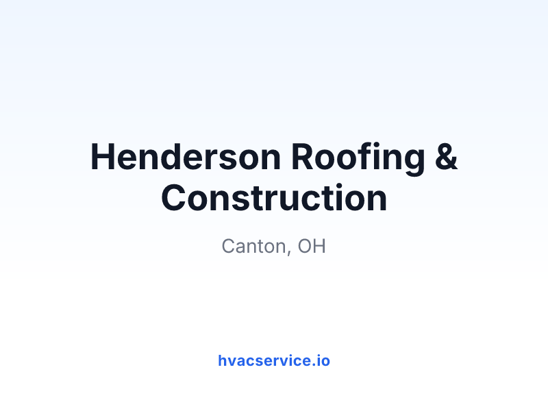 Henderson Roofing & Construction