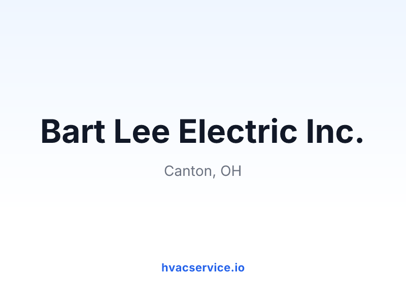Bart Lee Electric Inc.